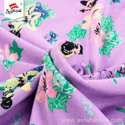 Soft Hand Feel Flower Africa Print Spandex Fabric